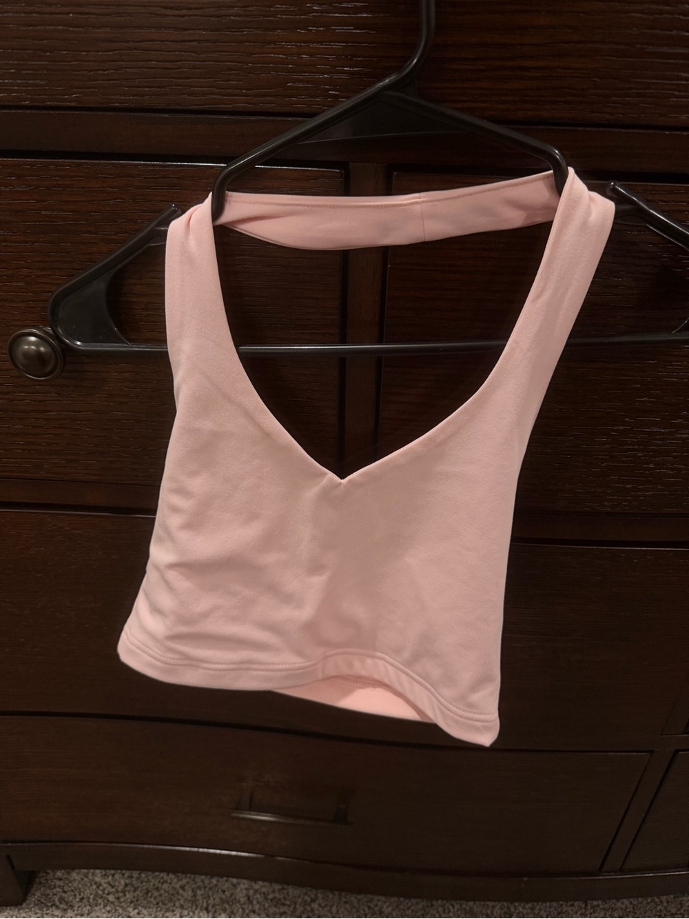PacSun Light Pink V-Neck Crop Tank